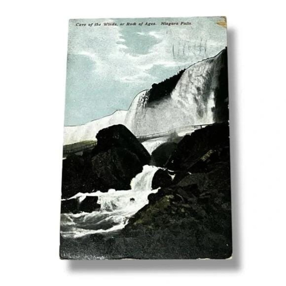 Postcard Cave of the Winds or Rock of Ages Niagara Falls New York c1908 C363